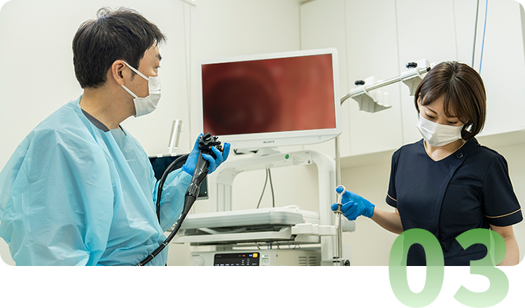 ポリープ日帰り手術から、専属病理医による精密診断まで